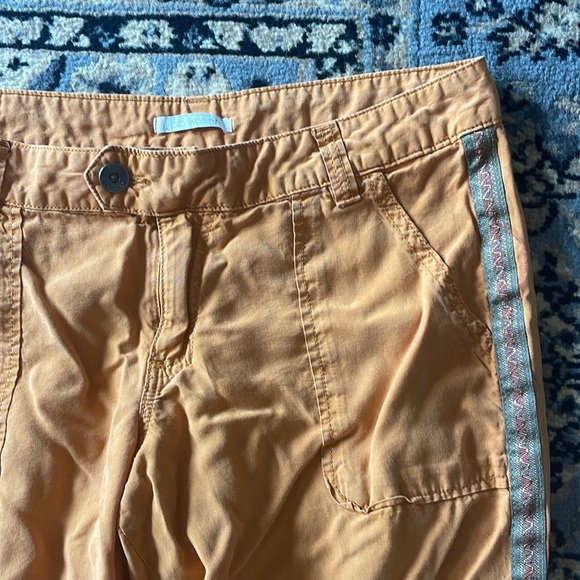 LPB Woman Made in Paris Chino pants - Side braid embroidery - Orange - Picture 4 of 8